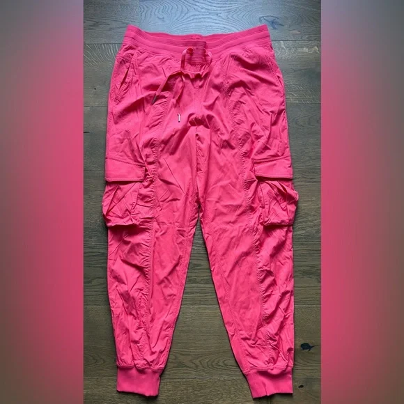 Lululemon Dance Studio Relaxed-Fit Mid-Rise Cargo Joggers Sakura Pink Size Large - Picture 3 of 15